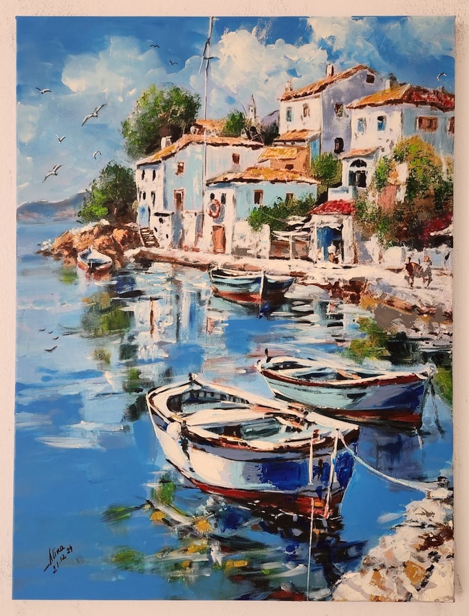 ArteDiAlina.com painting: Because the sky is so blue